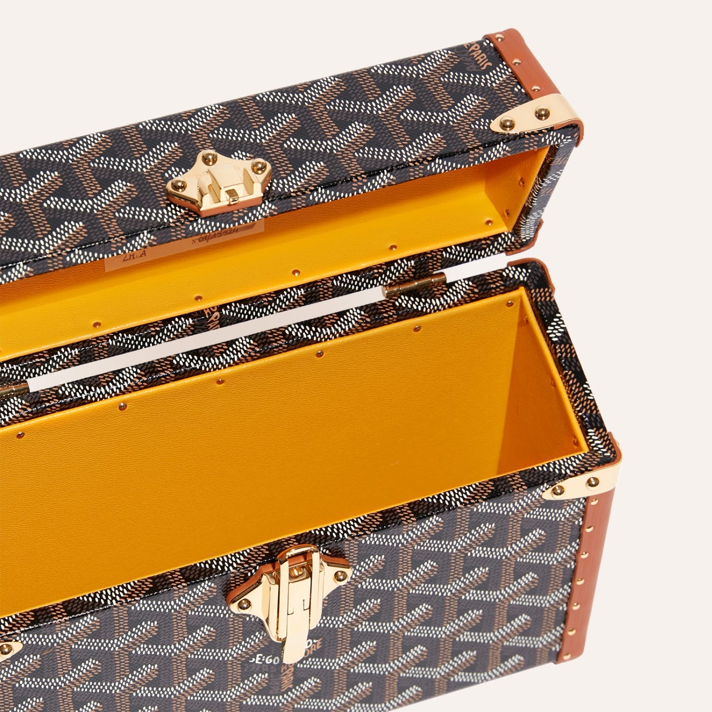 Goyard Cassette Trunk Bag Black & Tan - Image 5